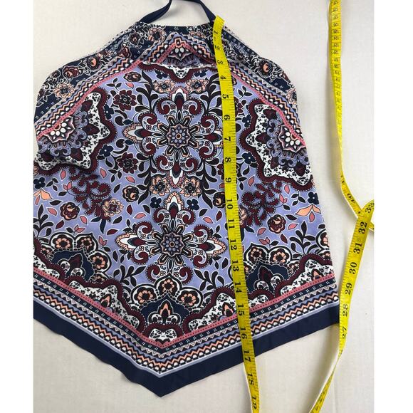 Kona Sol Purple Floral High Neck Tankini Top - Size S - Picture 4 of 7